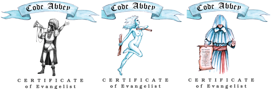 codeabbey evangelist certificate designs