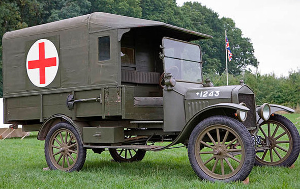 old field ambulance car
