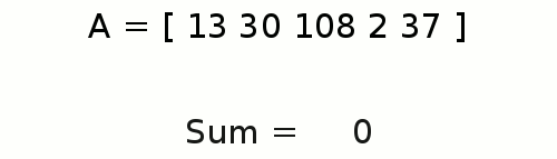 demo of summing an array
